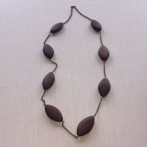 Ann Taylor, wooden Beaded Necklace